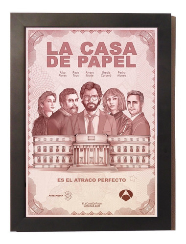 Quadro Decorativo La Casa De Papel Série Netflix Decore X