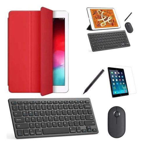 Capa Smart Verm Teclado Mou Pel, Stylus P/galaxy Tab A7 Lite