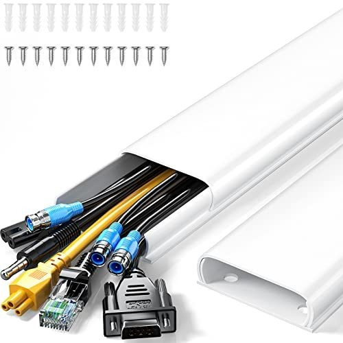 Organizador De Cables Color Blanco De Plastico Resistente