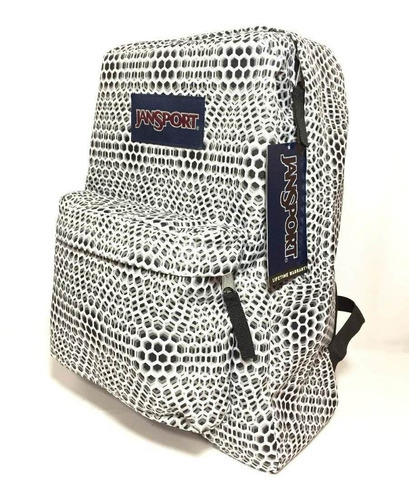 Mochila Jansport Superbreak White Urban Optical T50133g Color Blanco/negro