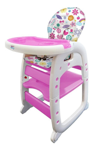 Imagen 3 de 9 de Silla Comedor Y Escritorio Para Bebe 2 En 1 Para Niño