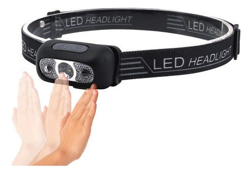 Linterna Led Mini Linterna Recargable Usb Cabeza Antorcha