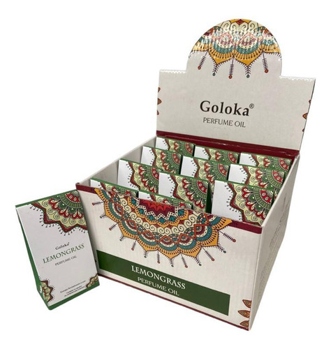 Óleo Perfumado Goloka Lemon Grass Capim Limão 10 Ml Caixa12