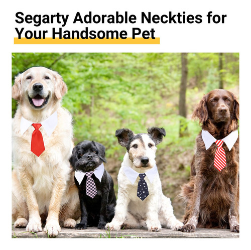 Segarty Corbata Para Perros, Paquete De 6 Corbatas Ajustable