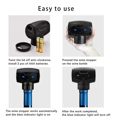 Electric Vacuum Wine Stoppers, Wine Bottle Stopper Sealer