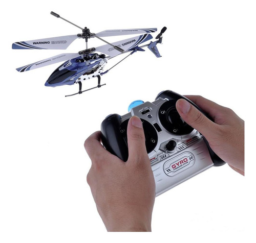Helicóptero Rc De 3 Canales Syma7g 3 Con Gyro, Azul