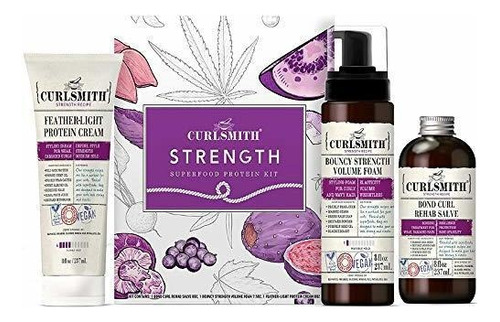 Curlsmith - Strength Superfood Hair Protein Kit For Weak