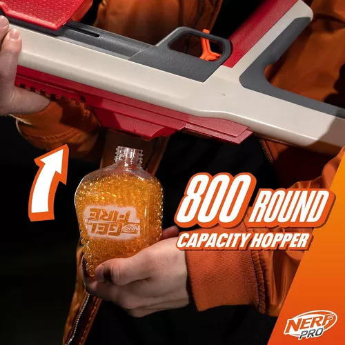 Nerf Pro Gelfire Raid Blaster, Fire 5 Rounds A La Vez, 10,00