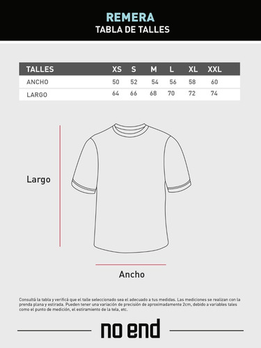 Imagen 3 de 3 de Remera Estampada Logo No End Hombre 37292