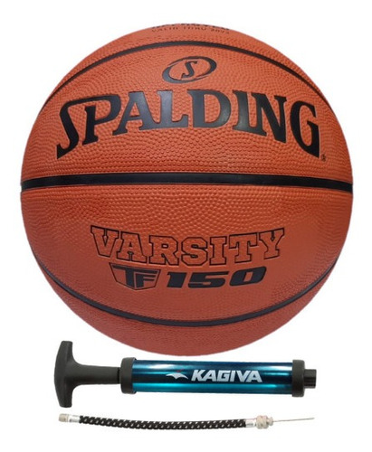 Bola De Basquete Spalding Tf 150 Varsity + Bomba De Ar