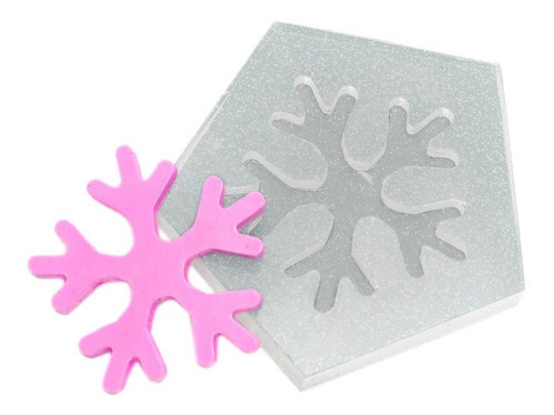 Molde De Silicone 097 - Floco De Neve - Natal - Flexarte