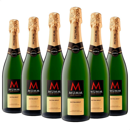 Champagne Mumm Cuvee Reserve Extra Brut 750ml Caja X6 Pack 