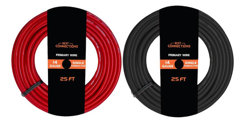 Paquete De Cables Primarios Automotrices De 14 (25 Pies Cad
