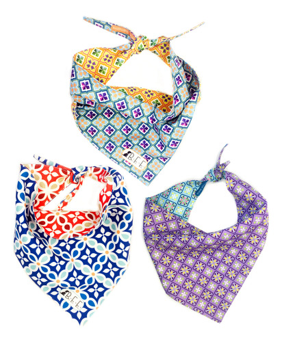 Bandanas Para Perros Set De 3 Piezas Talla Chica - Talavera