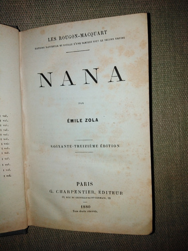 Libro  ( Antigüo 1880 Edición 63 En  Francés )
