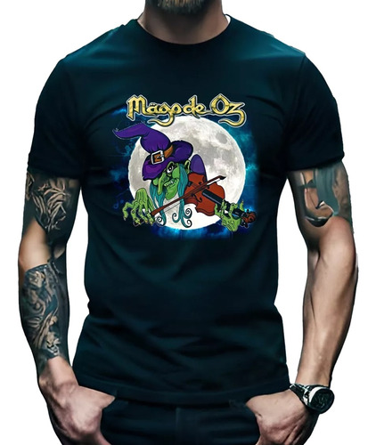 Playera Mago De Oz Color Negro Rock