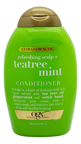 Ogx Teatree Mint Acondicionador Hidratación Pelo X 385ml 3c