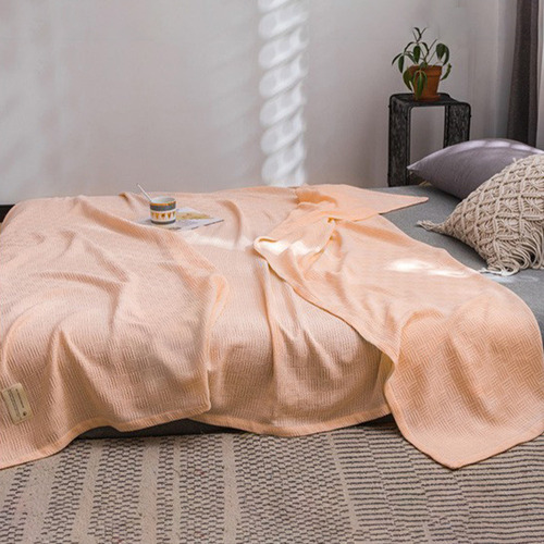 Manta De Cama De Algodón, Manta Térmica De Algodón Doble De