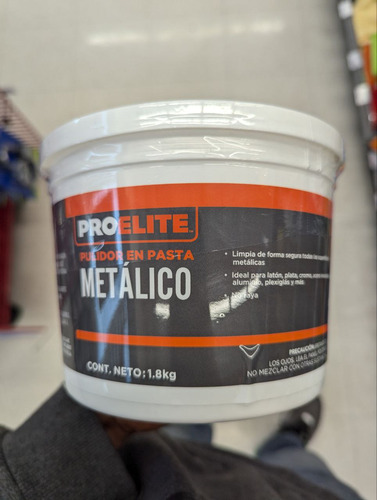 Crema Pulidora Polish Para Metales Pro Elite 1.8 Kg