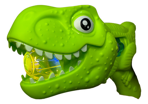 Revolver Pistola Dinosaurio Luces Sonidos Regalo Niños Verde