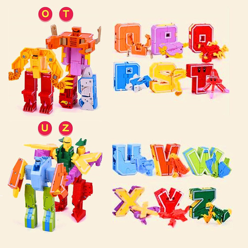 Juguetes De Deformación De Letras Robots Robots Transformand