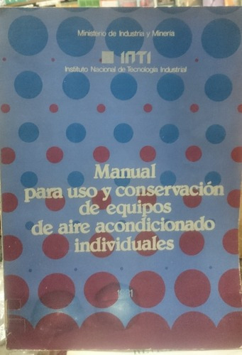 Manual Para Uso Y Conservación De Equipos Aire Acondic&-.