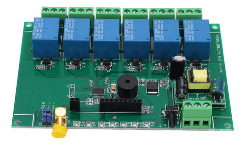 Módulo De Control Remoto De 6 Canales Rf Relay Board Para La