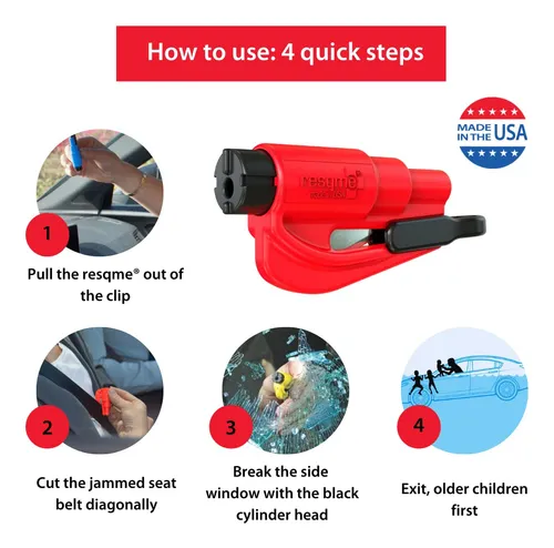 Resqme Family Pack De 3, La Herramienta De Escape De Coche