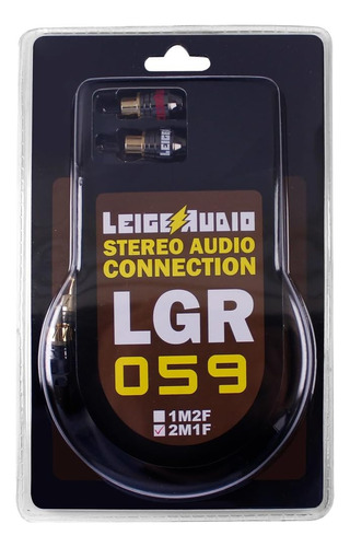 Leigesaudio Conector Divisor Adaptador Rca Y De 1 Pie, 2 A 1