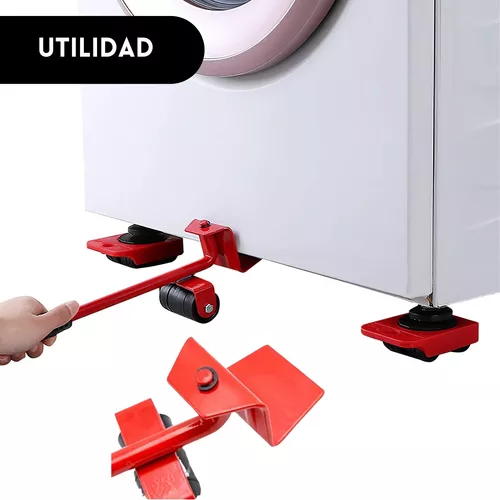 Juego de Mover muebles, herramienta para Mover muebles, elevador de  transporte, cosas pesadas, rodillo de rueda móvil, sofá, lavadora, rodillo  deslizante B