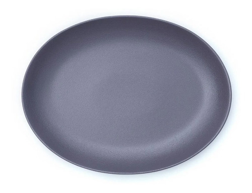 Plato Oval 36x27cms Gris X 6 6gya Rak Porcelana Volf