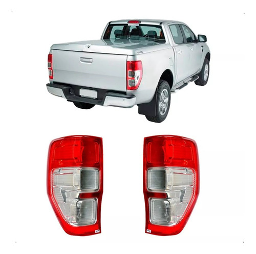 Juego De 2 Faros Trasero Ford Ranger 2013 2014 2015 Safety