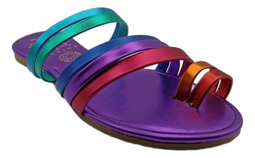 Sandalias Para Mujer Color Morado Diseño Moda Juvenil