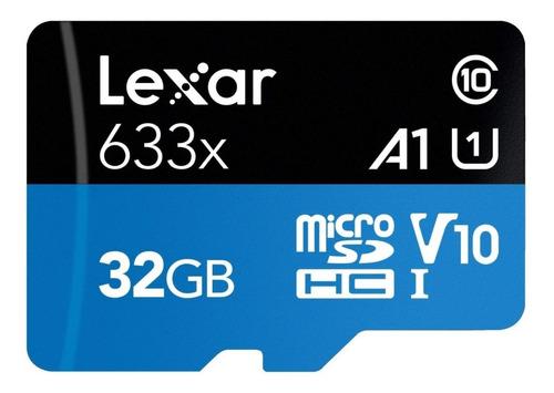 Memoria Micro Sd Lexar 633x 32gb Clase 10 95mb/s Gopro 4k