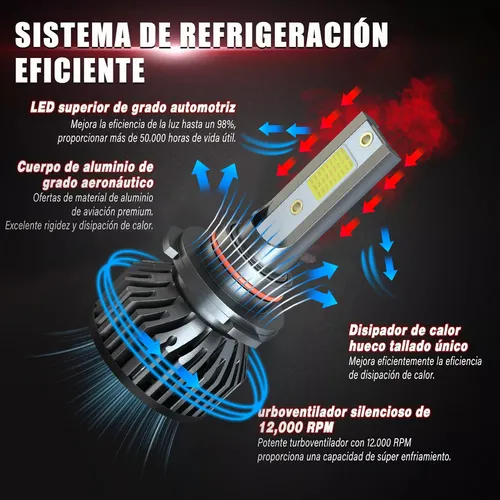 40000lm, Kit De Faros Delanteros Csp Led Canbus 9005 9006