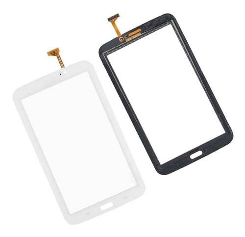 Vidrio Tactil Pantalla Touch Samsung Tab 3 T210 Y T210r - Modelo Con La Antena De Wifi En El Flex Blanco Y Negro