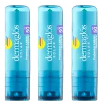 Comprar Combo X3 Dermaglos Protector Solar Labial Fps 50 3,4 Gr