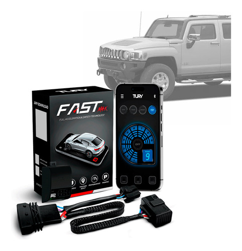 Módulo Acelerador Pedal Fast Com App Hummer H3 2009 2010