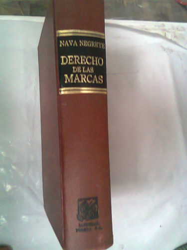 Libro Derecho De Las Marcas Justo Nava Negrete Porrúa