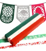Comprar 50 Pz De Gis Tricolor Maquillaje Para Fiestas Patrias México