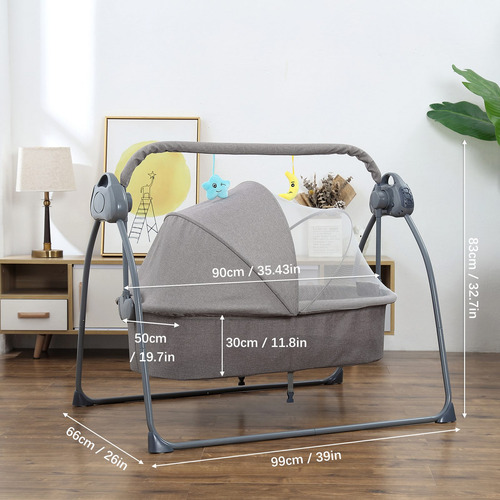 Cuna De Bebé Putybudy S-c901 Tipo Columpio Eléctrico