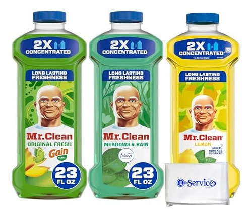 Mr Clean Limpiador Líquido Multiusos Paquete Surtido De 3 Un