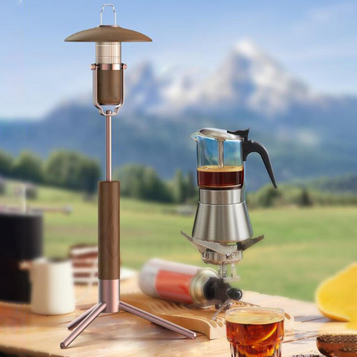 Soporte De Linterna De Camping Con Poste De Soporte De