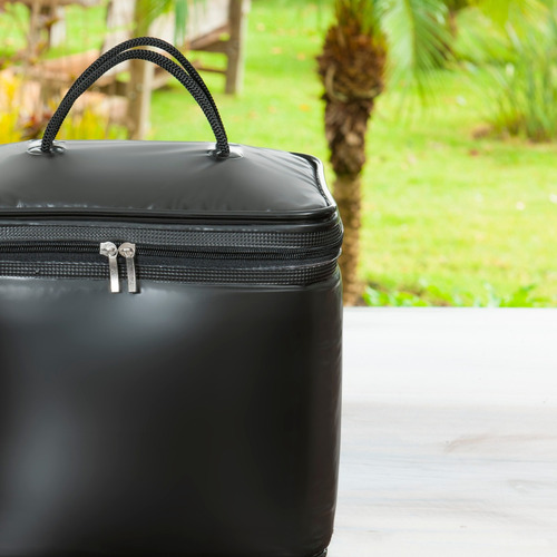 Bolsa Térmica Cooler Impermeável Multiuso 15l Cor Preto