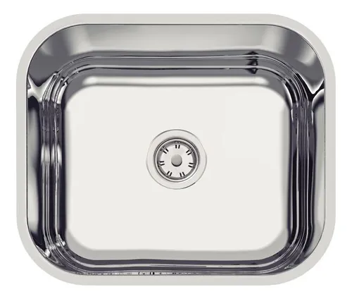 comprar Pileta Cocina Acero Inoxidable Tramontina 40x34x14 C\u002Fválvula Color Plateado