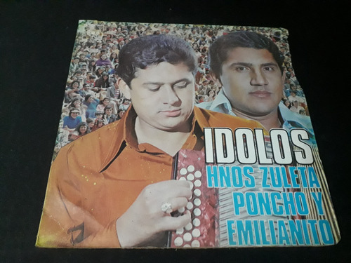 Idolos Hnos Zuleta Poncho Y Emilianito Lp Vinilo Vallenato