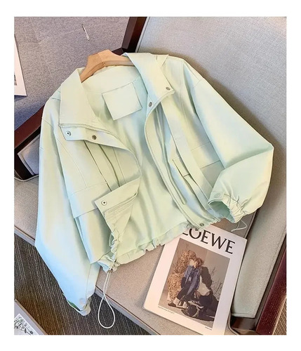 Chaqueta Casual Con Capucha Para Mujer, Estilo Urbano De Pri