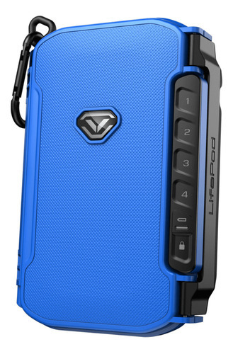 Vaultek Lifepod X - Cofre Eletrônico Digital A Prova De Água Cor Azul