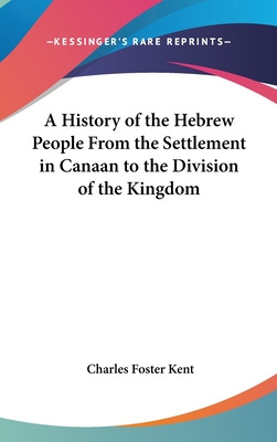 Libro A History Of The Hebrew People From The Settlement ...