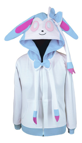 Sudadera Sylveon Shiny Bordada Cosplay Suave Afelpada Kawaii